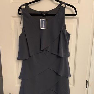 SLNY women fashion jewel strap tier cocktail dress